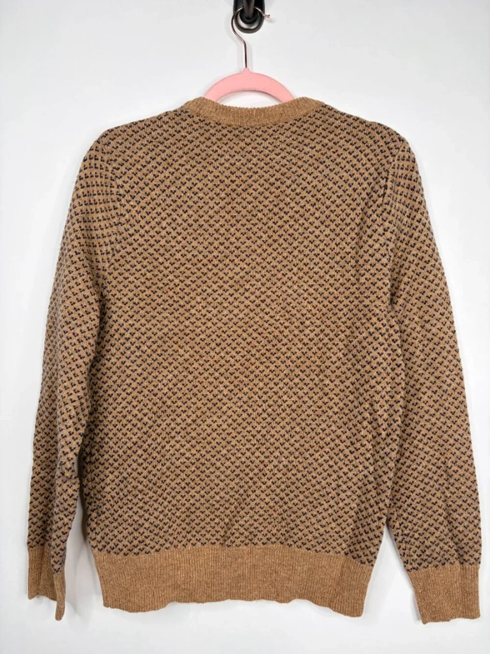2/$30 J. Crew Rugged Merino Wool Bird’s Eye Sweater Toffee Small #A2242
